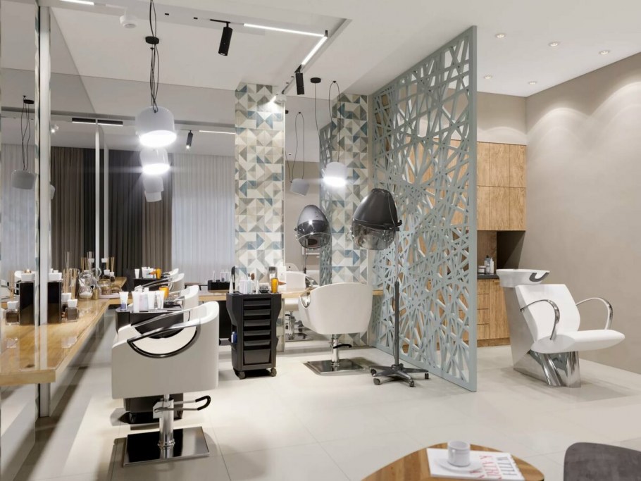 Зонирование студии красоты