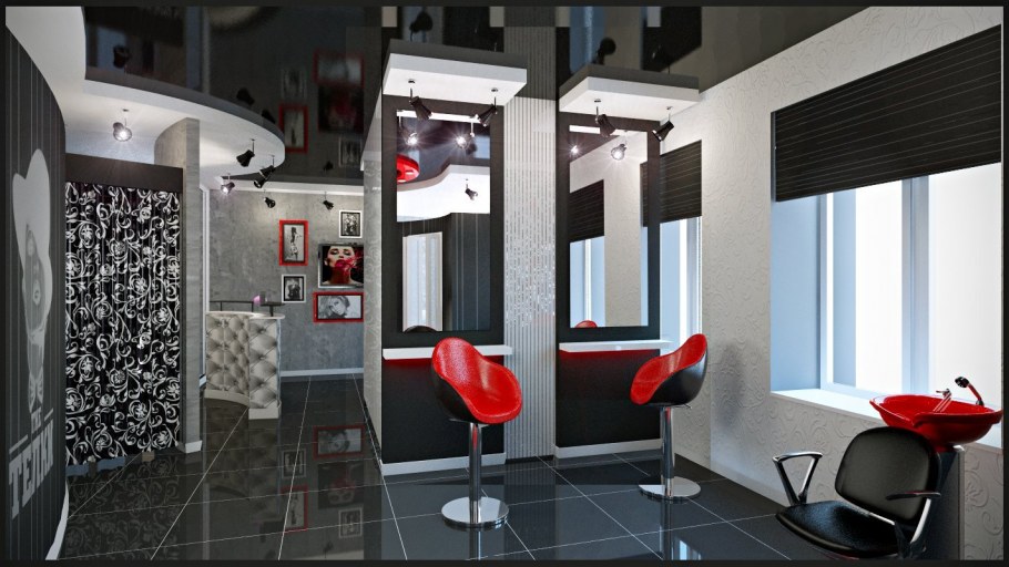 Планировка маленькой парикмахерской