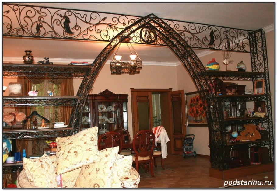 Кованые изделия в интерьере