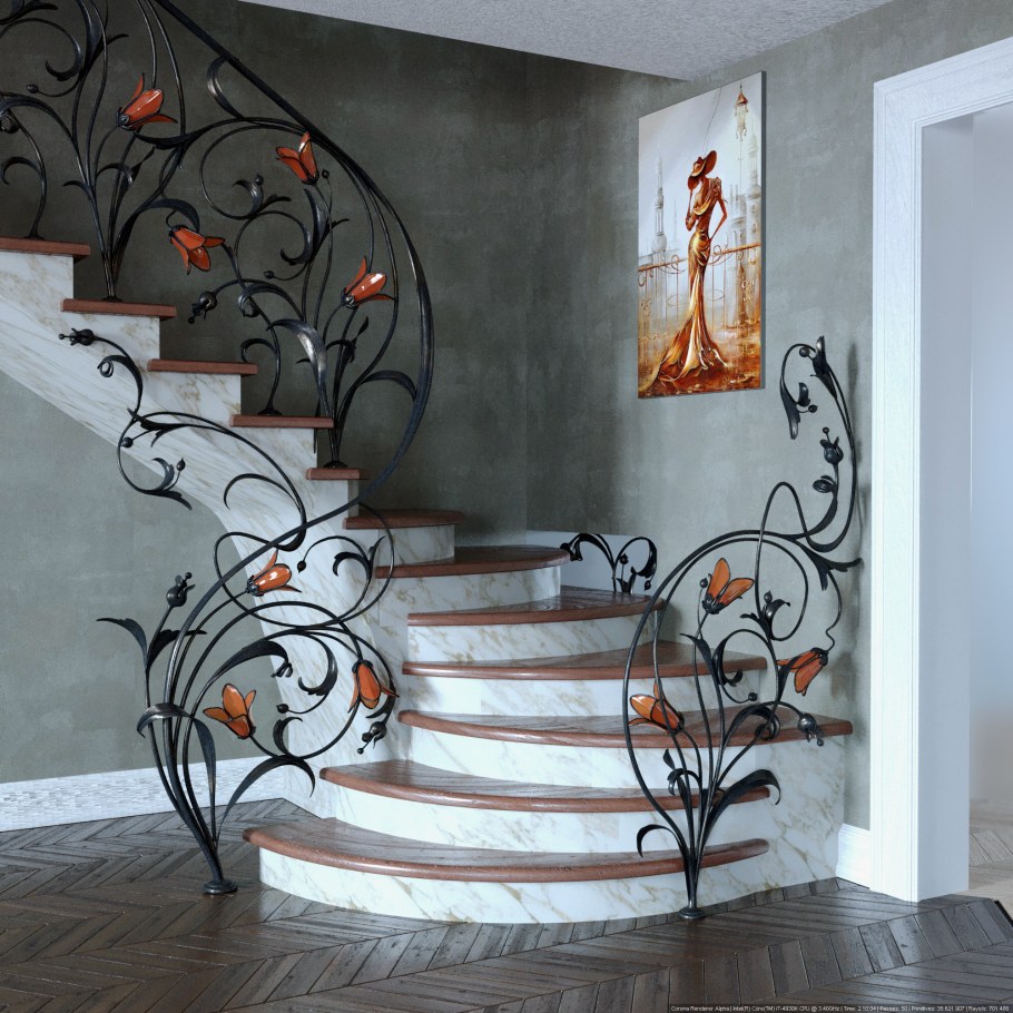 Лестница в стиле Модерн