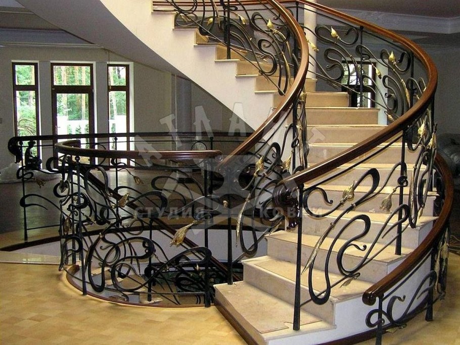 Кованые перила в стиле Модерн