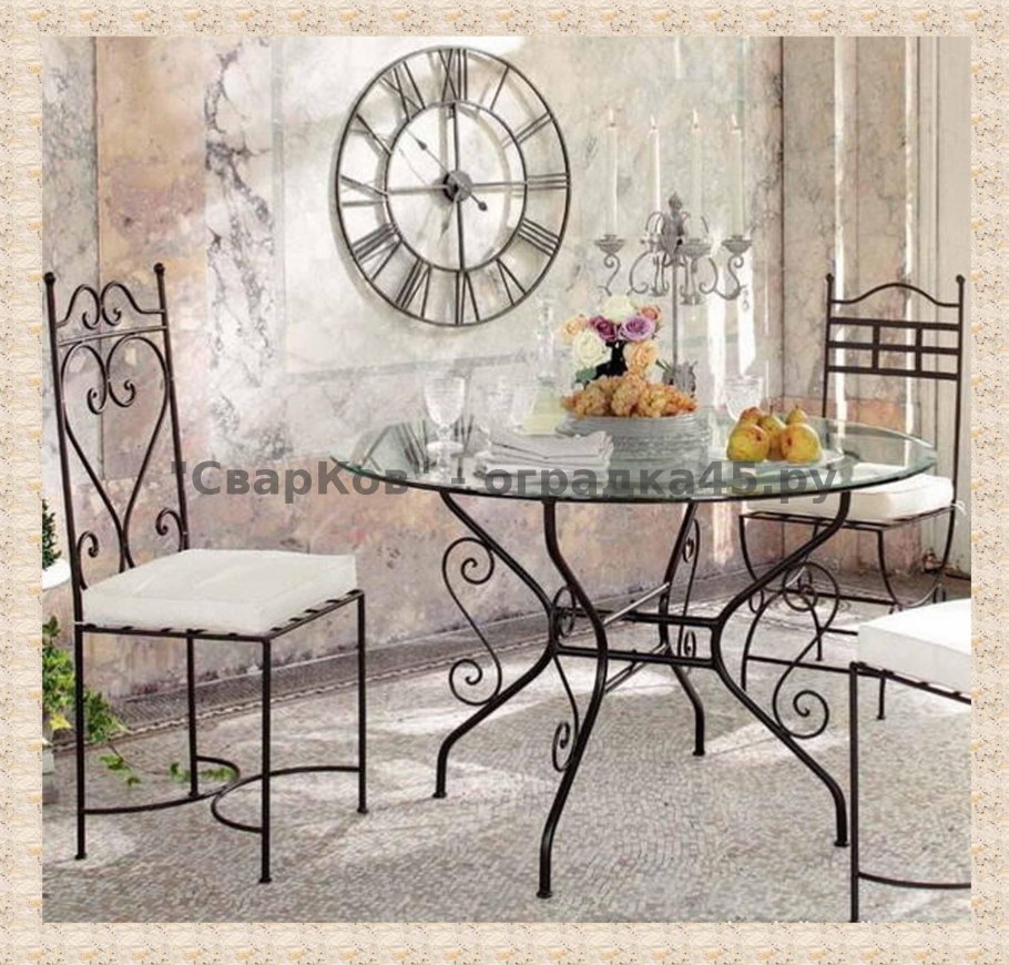 Кованая мебель для кухни