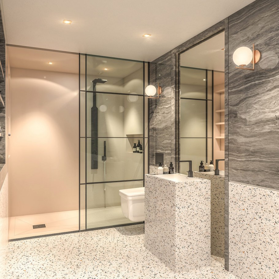 Ванная комната терраццо