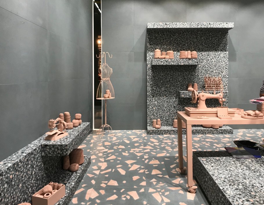 Терраццо в ванной в стиле Модерн