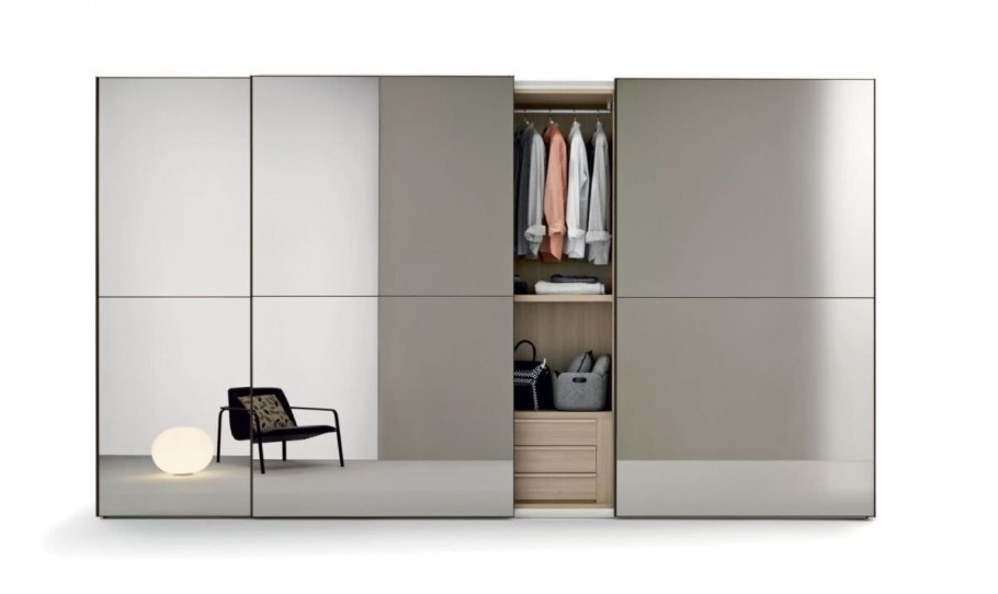 Шкаф купе серый