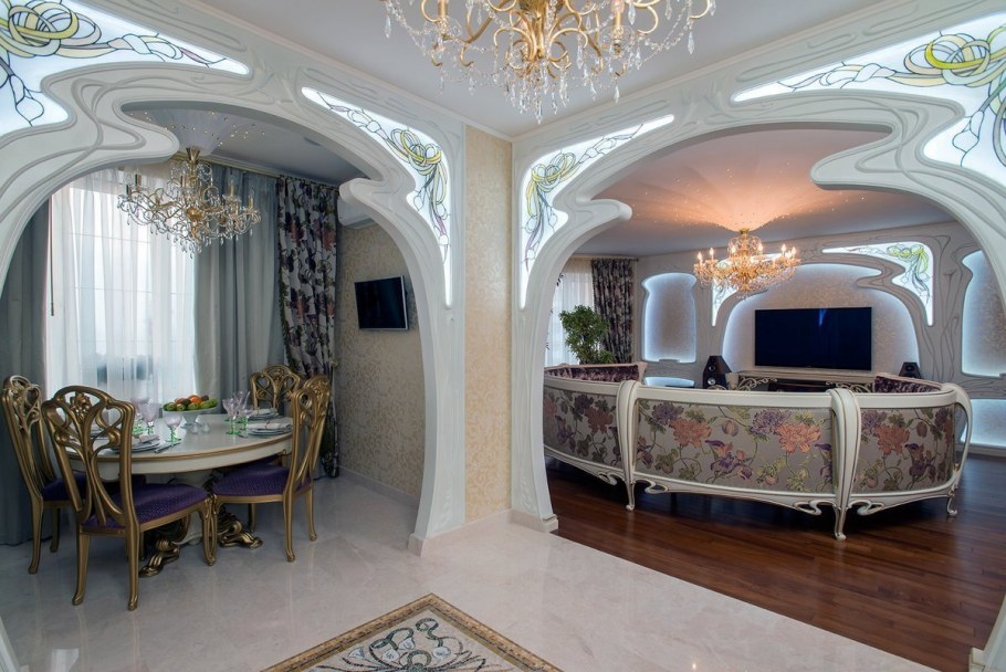 Арт нуво интерьер гостиная