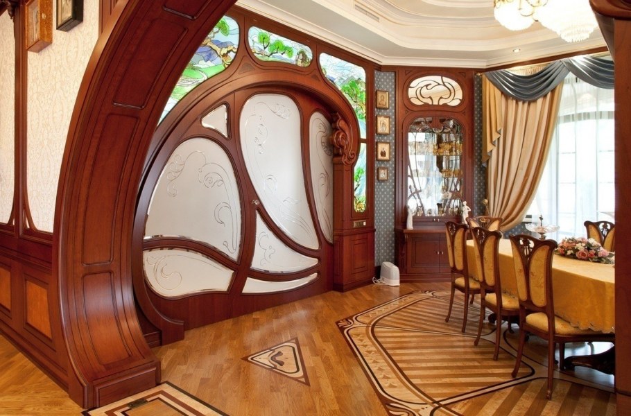 Арт-нуво стиль в интерьере квартиры