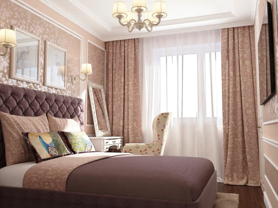 Модные шторы в спальню