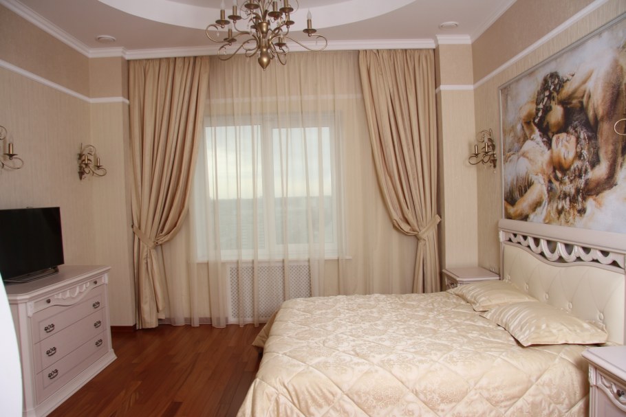 Шторы в спальню в современном