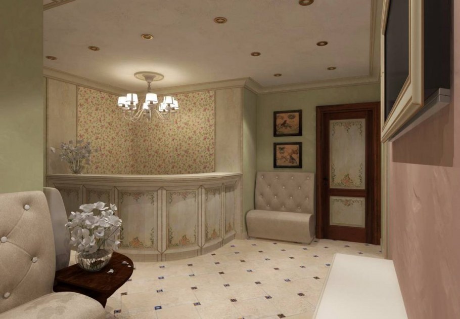 Маникюрный кабинет в светлых тонах