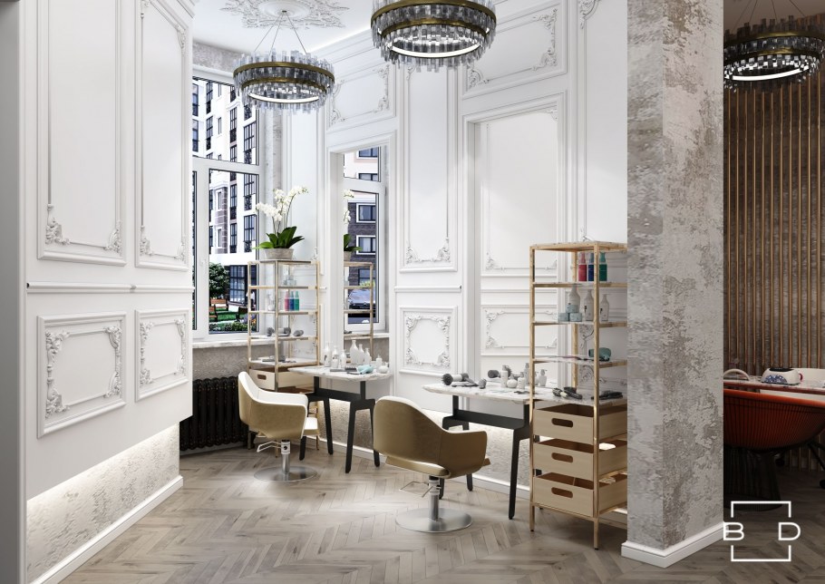 Маникюрный кабинет в светлых тонах