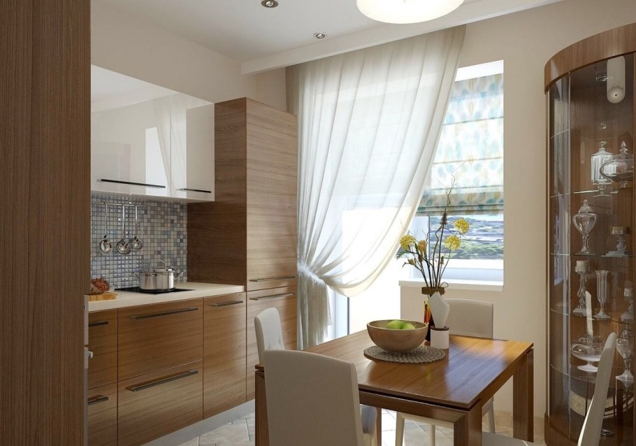 Интерьер кухни в двухкомнатной квартире