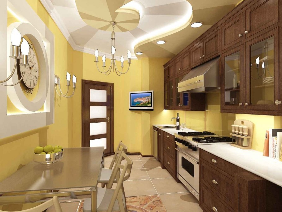 Интерьер кухни бюджетный вариант