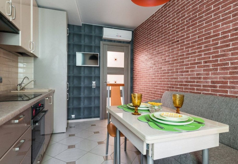 Экономный интерьер кухни