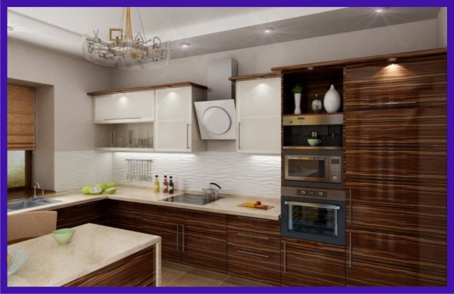 Кухня зебрано Акрилайн