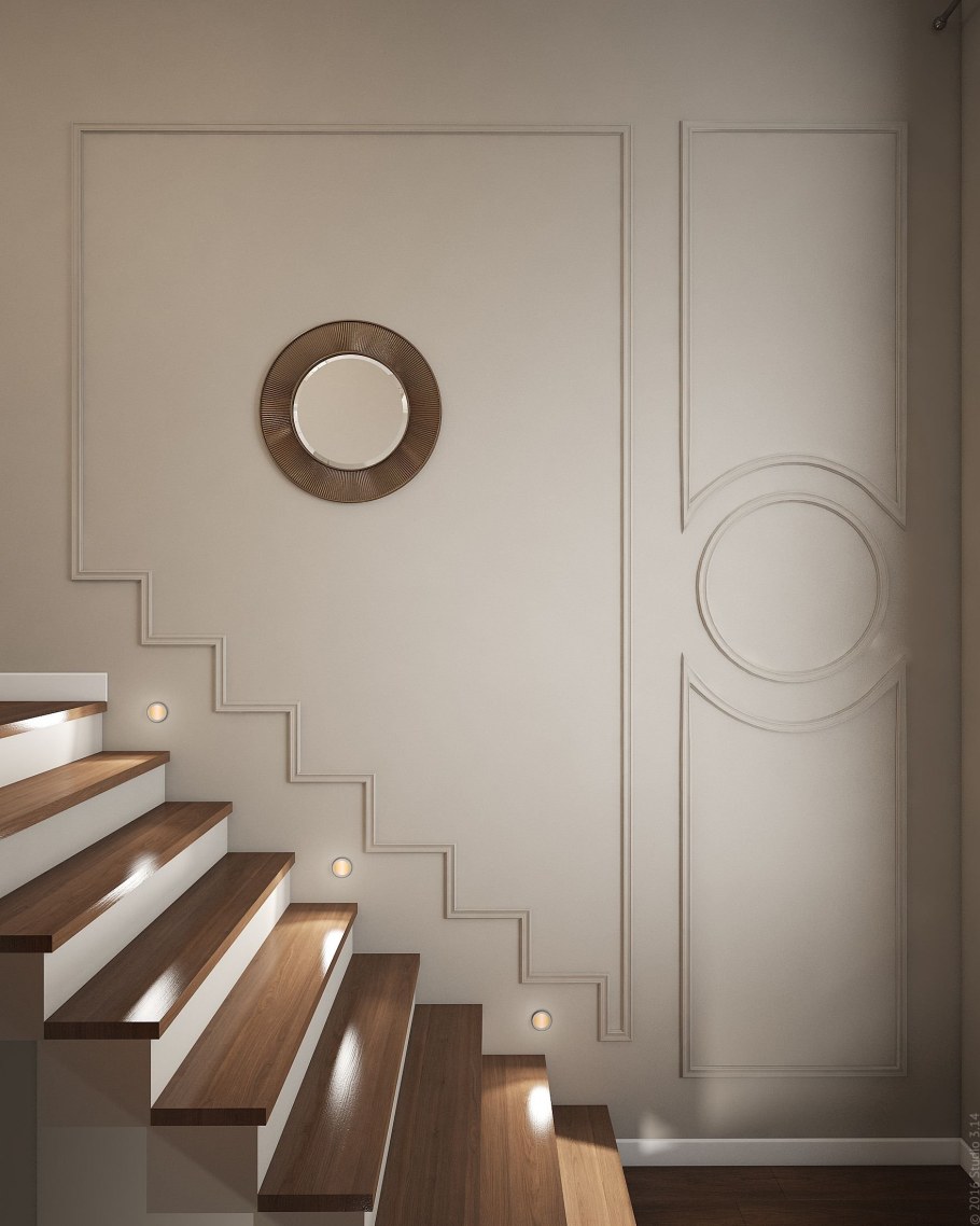 Светильники на лестничный марш в частном доме