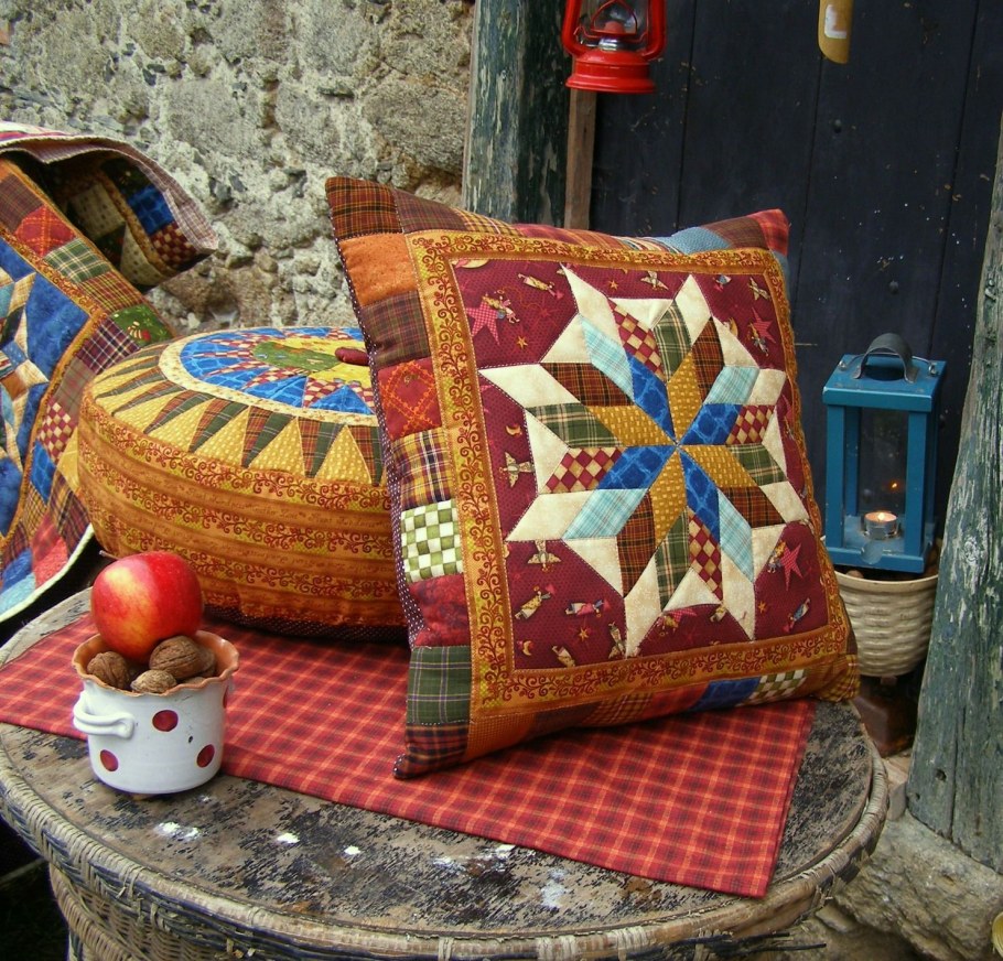 Лоскутные подушки для вдохновения