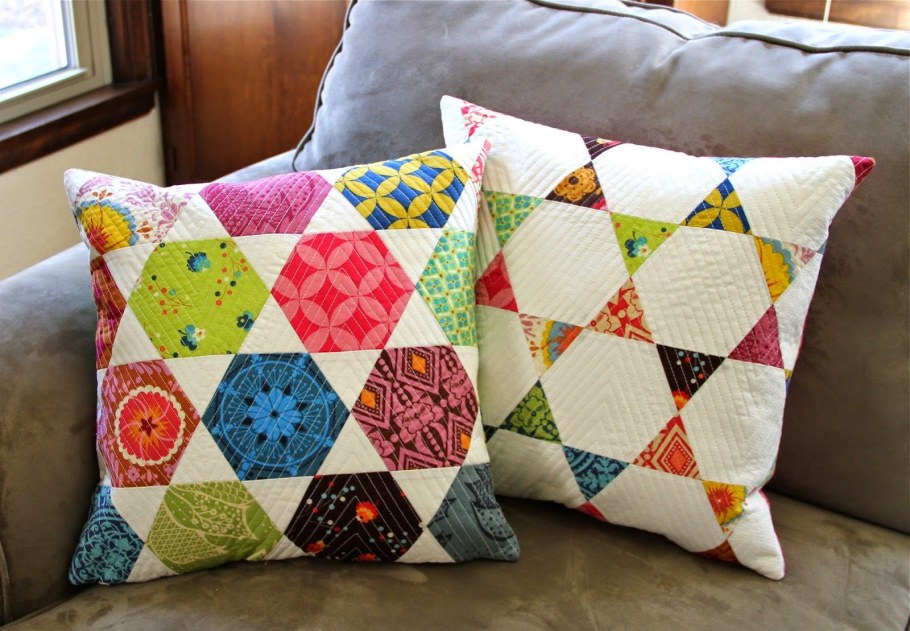 Подушки в стиле пэчворк