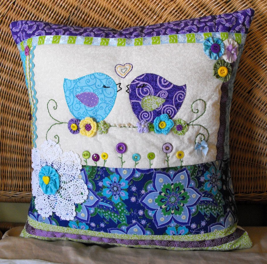 Наволочка в стиле пэчворк для начинающих