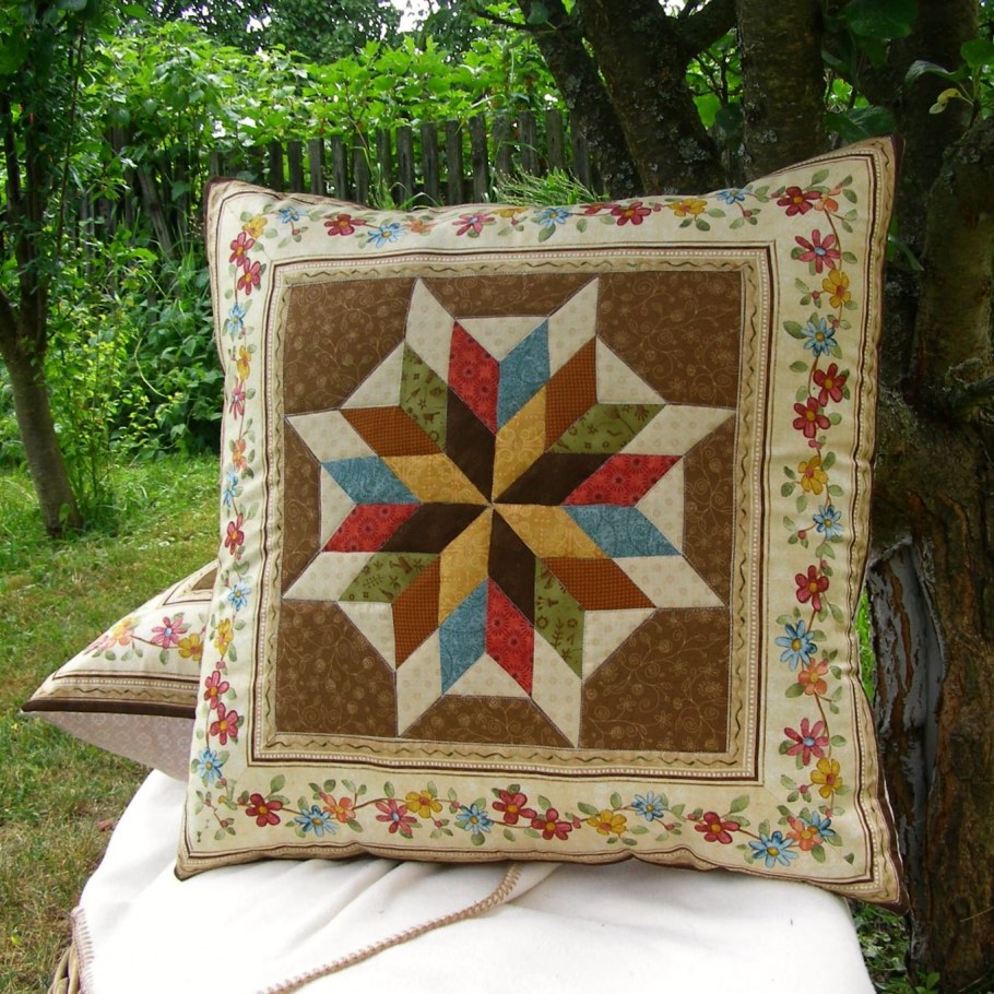 Лоскутное шитье подушки