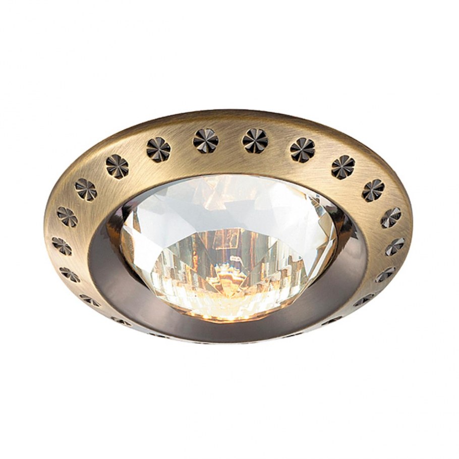 Встраиваемый светильник Novotech Glam 369428, золотой