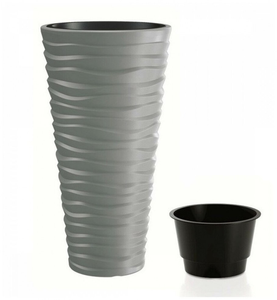 Кашпо высокое ротанг из Леруа Мерлен