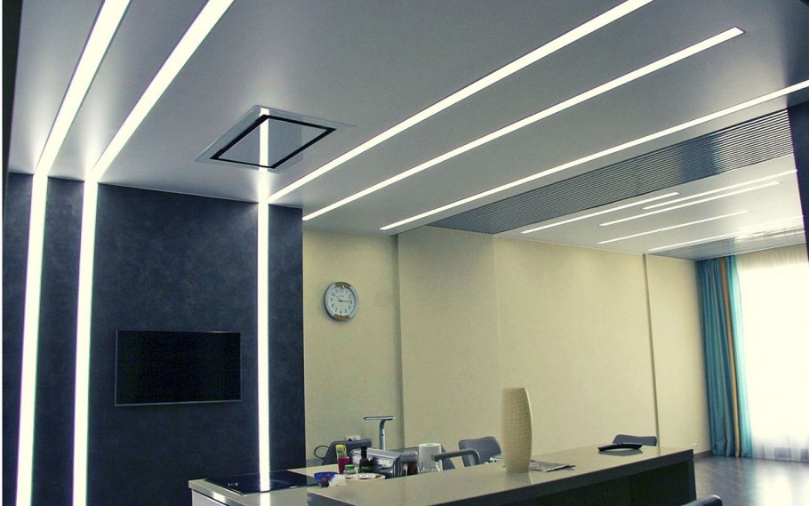 Светодиодный врезной линейный светильник Geniled gl-Linear 120вт 3000мм