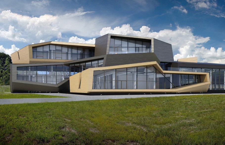 Теннисный клуб на берегу Истры архитектура