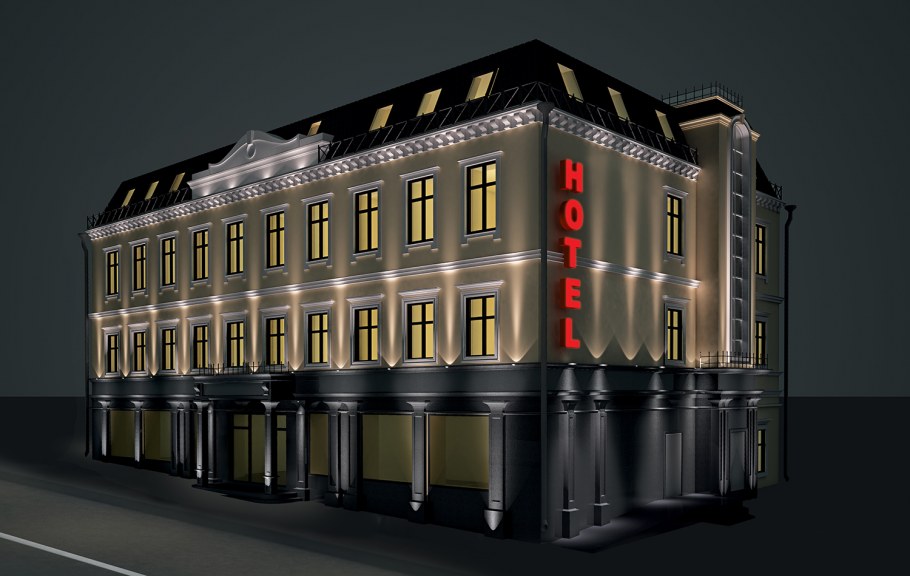 Фасадная подсветка зданий