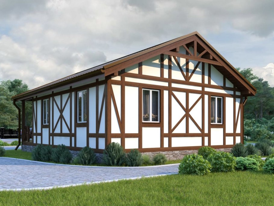 Фахверк 10x10