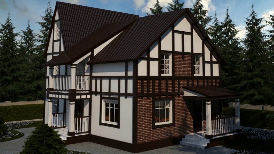 Фахверк с эркером