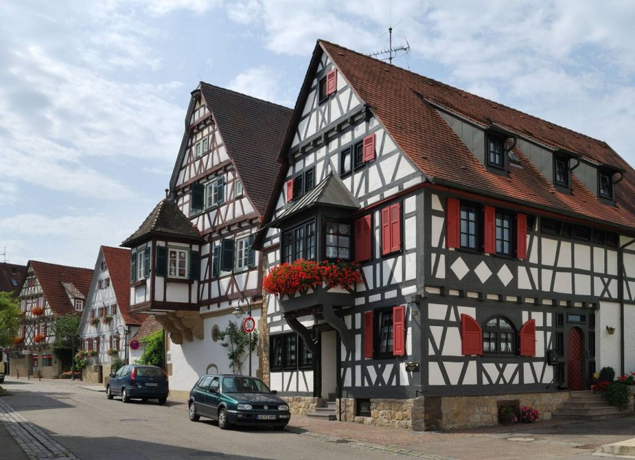 Фахверковые постройки в Германии 15 век