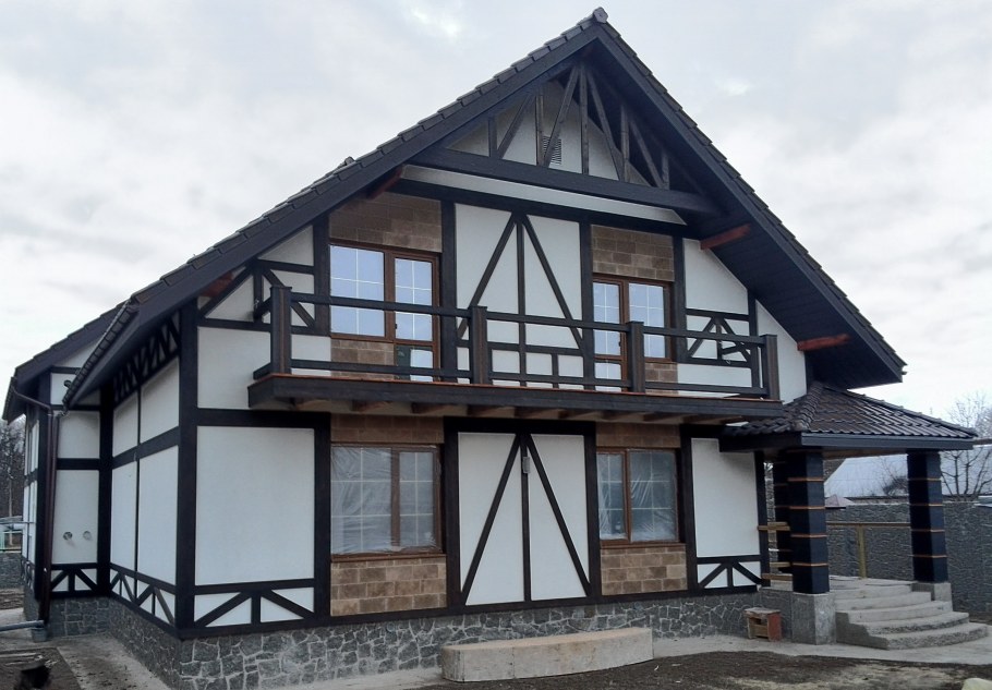 Фиброцементный сайдинг фахверк