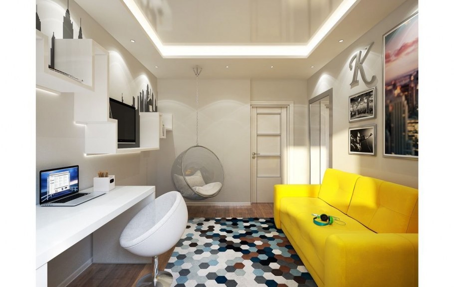 Комната в стиле Хай тек для подростков