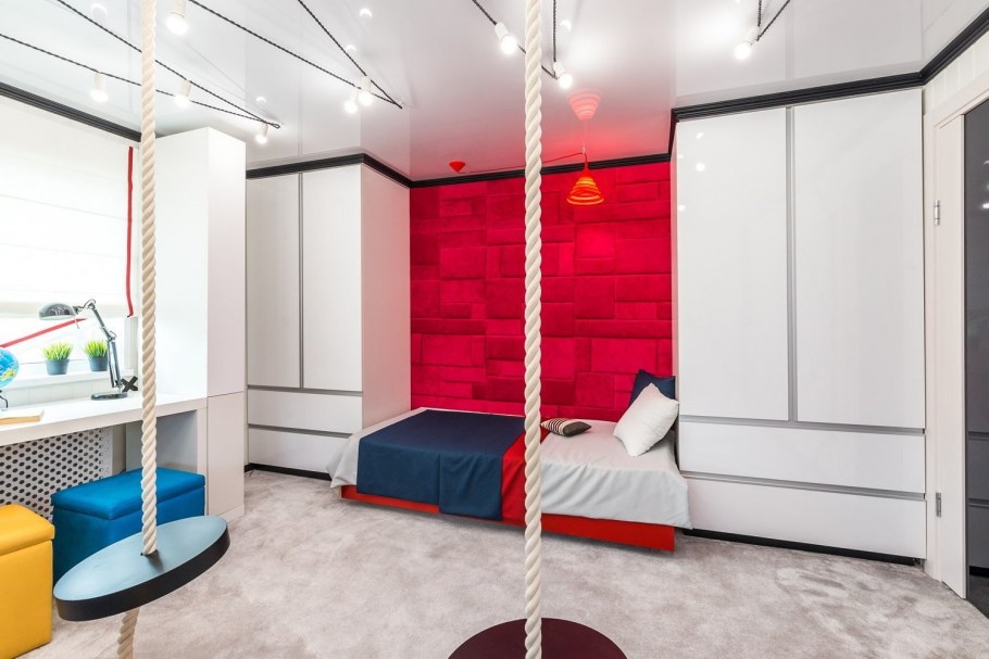 Зонирование комнаты подростка мальчика