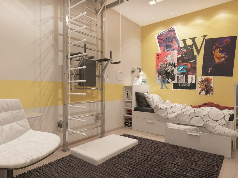 Полочки в комнату подростка