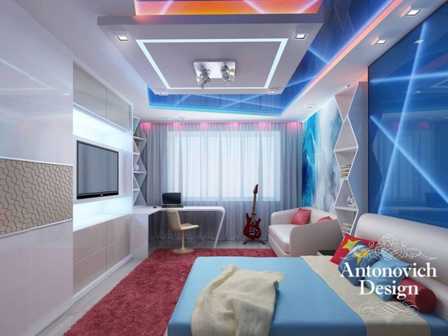 Синяя комната для подростка