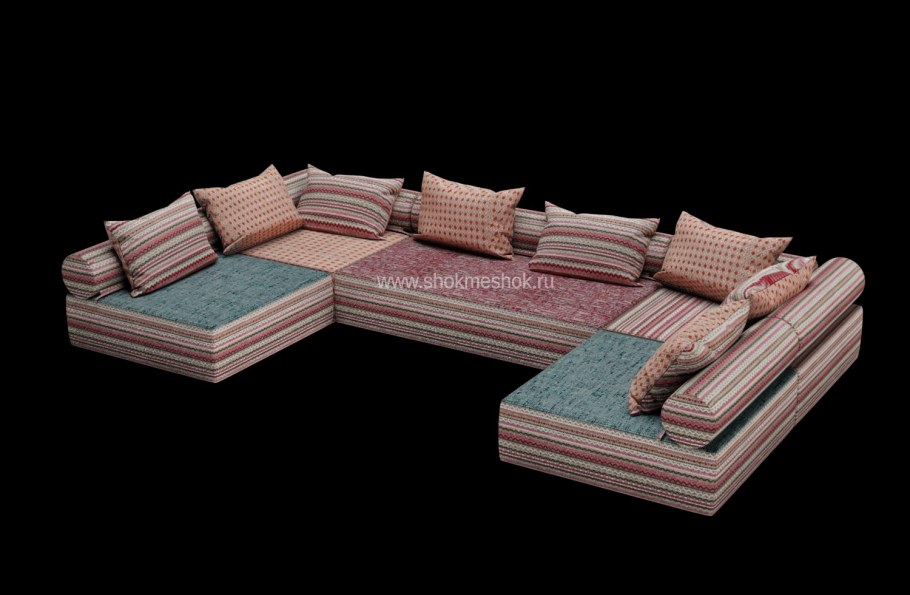 Модульный диван в Восточном стиле