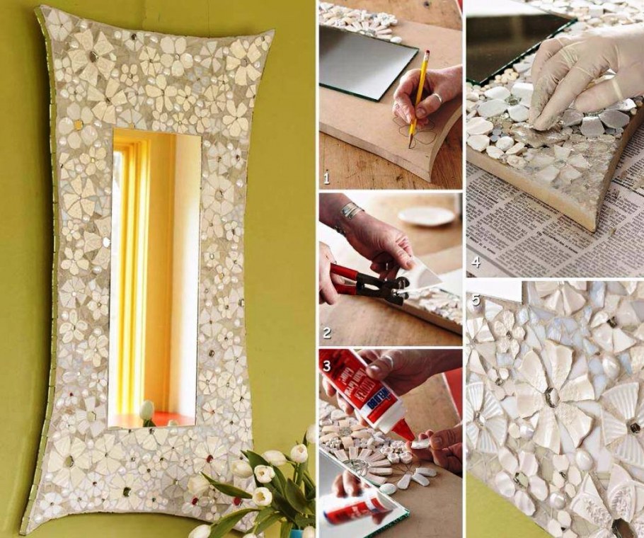 Декор зеркала своими руками