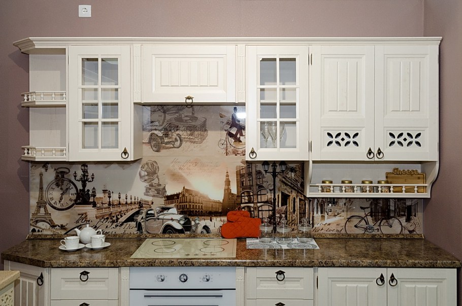 Плитка в деревенском стиле для кухни