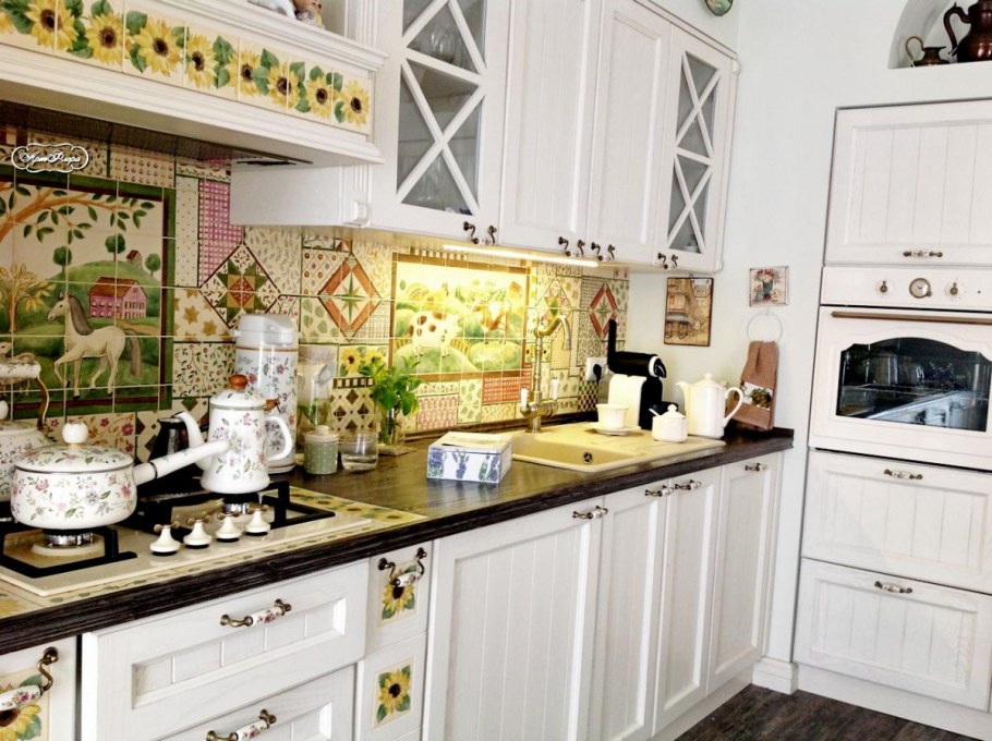 Фартук для кухни Лаванда Прованс