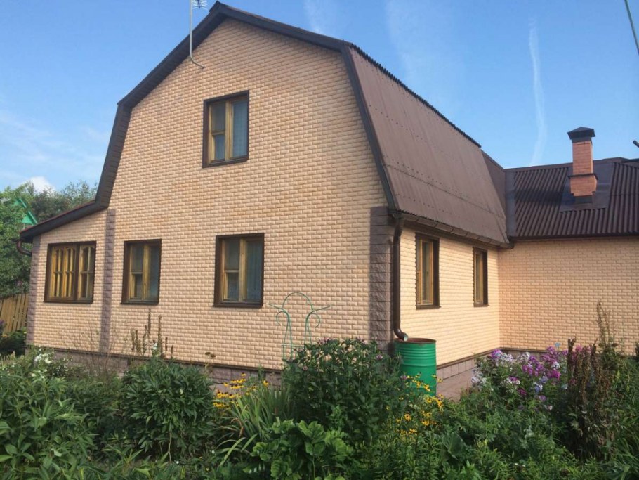 Сайдинг персикового цвета