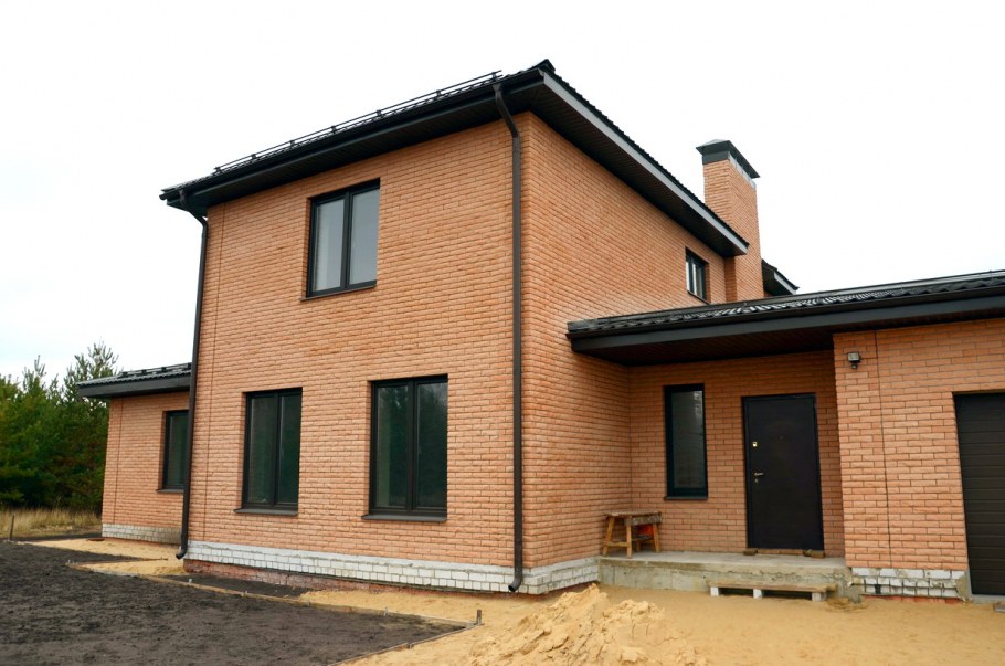 Кирпич гиперпрессованный персик