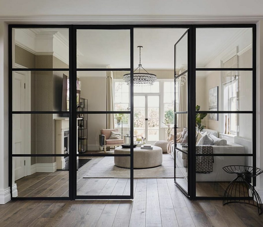 Раздвижные перегородки в стиле лофт