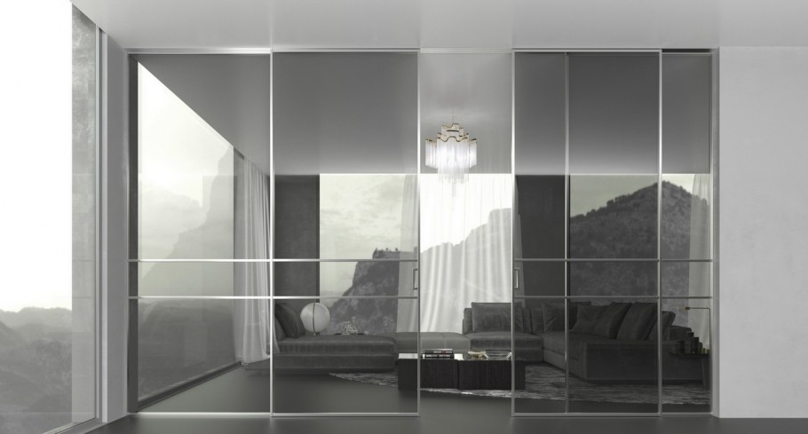 Стеклоблоки в интерьере лофт