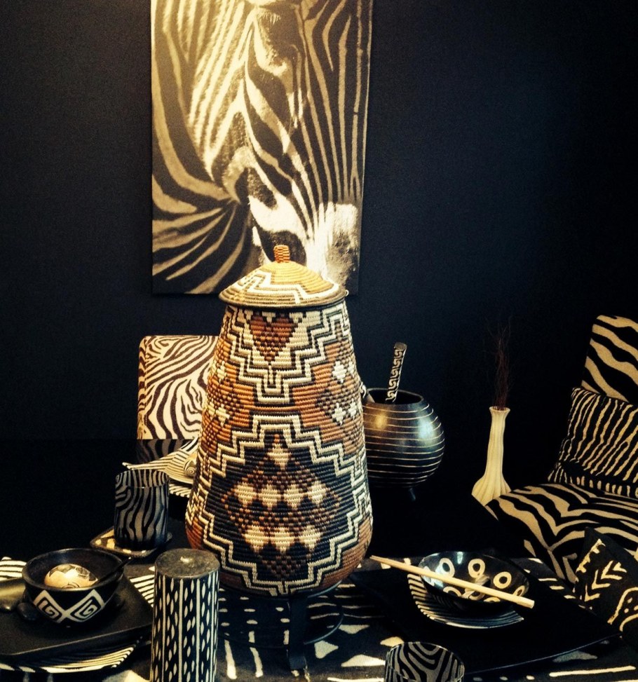 Декор вазы в африканском стиле
