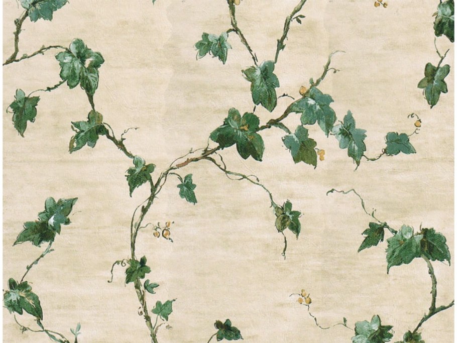 Роспись стен в интерьере растения