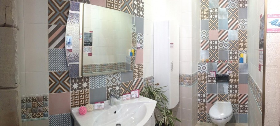 Ванная в стиле пэчворк