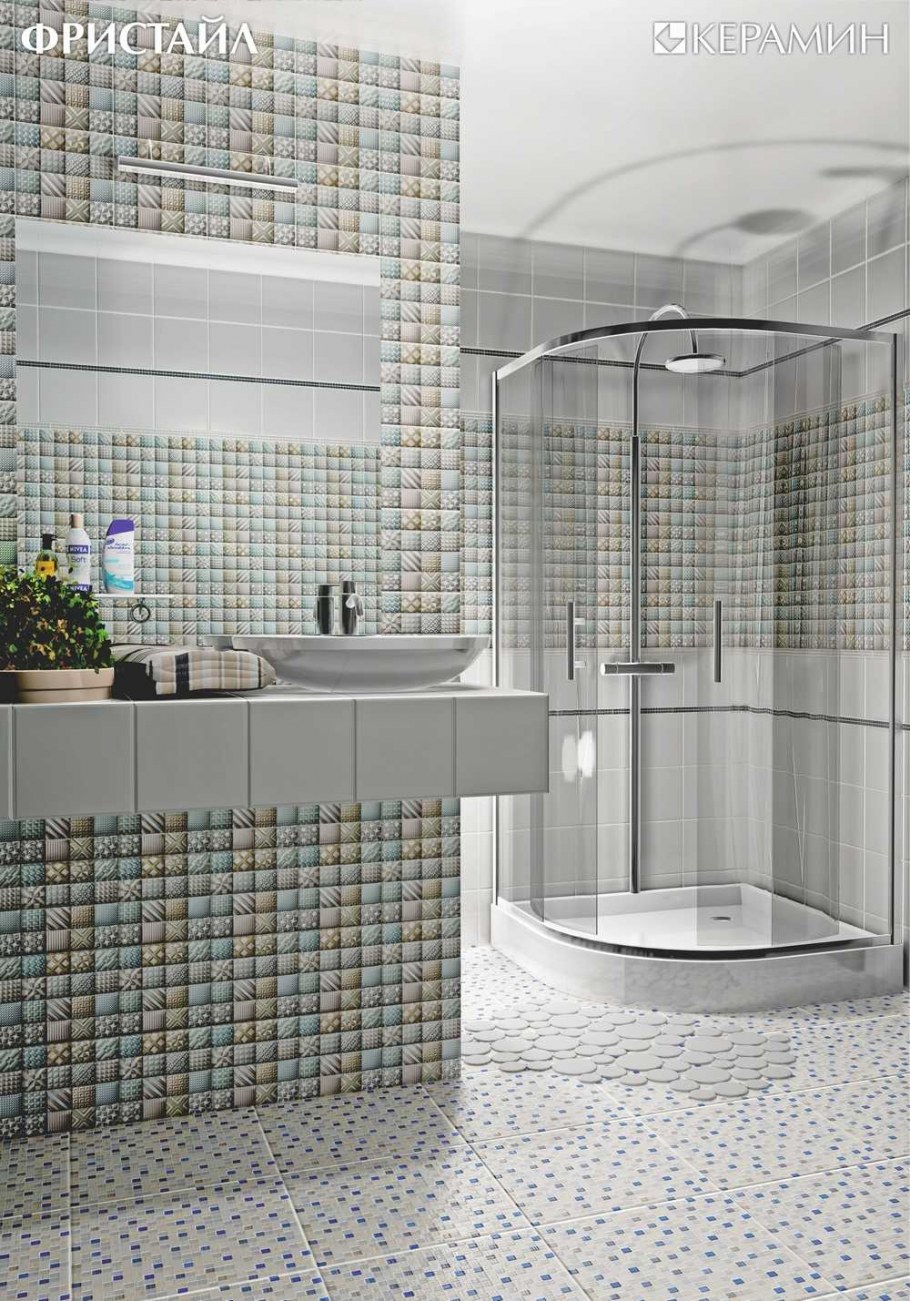 Плитка настенная Керамин фристайл 3м (200х200х7) микс пастель (кв.м.)