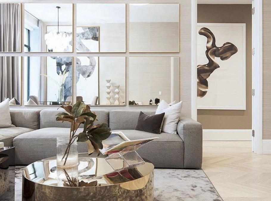 Зеркальная плитка в интерьере